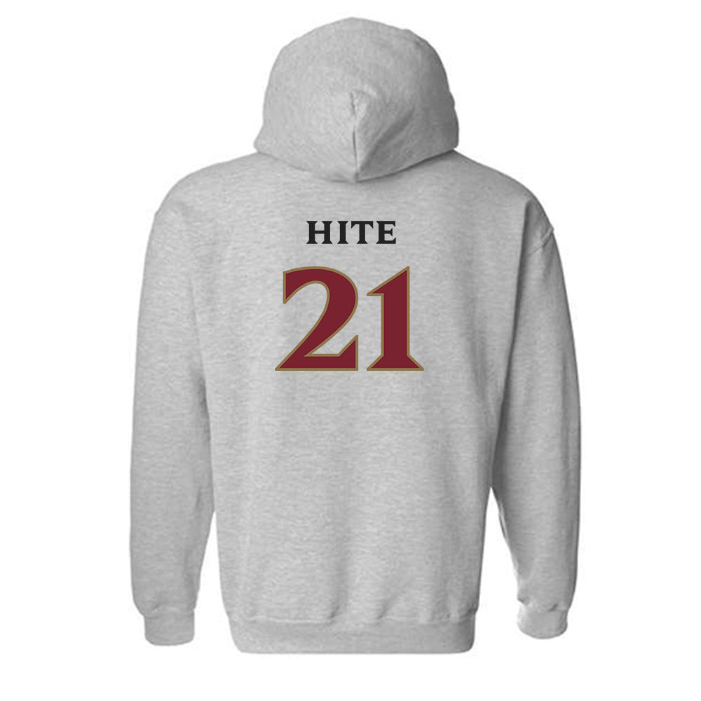 Elon - NCAA Football : Derek Hite - Classic Shersey Hooded Sweatshirt-1