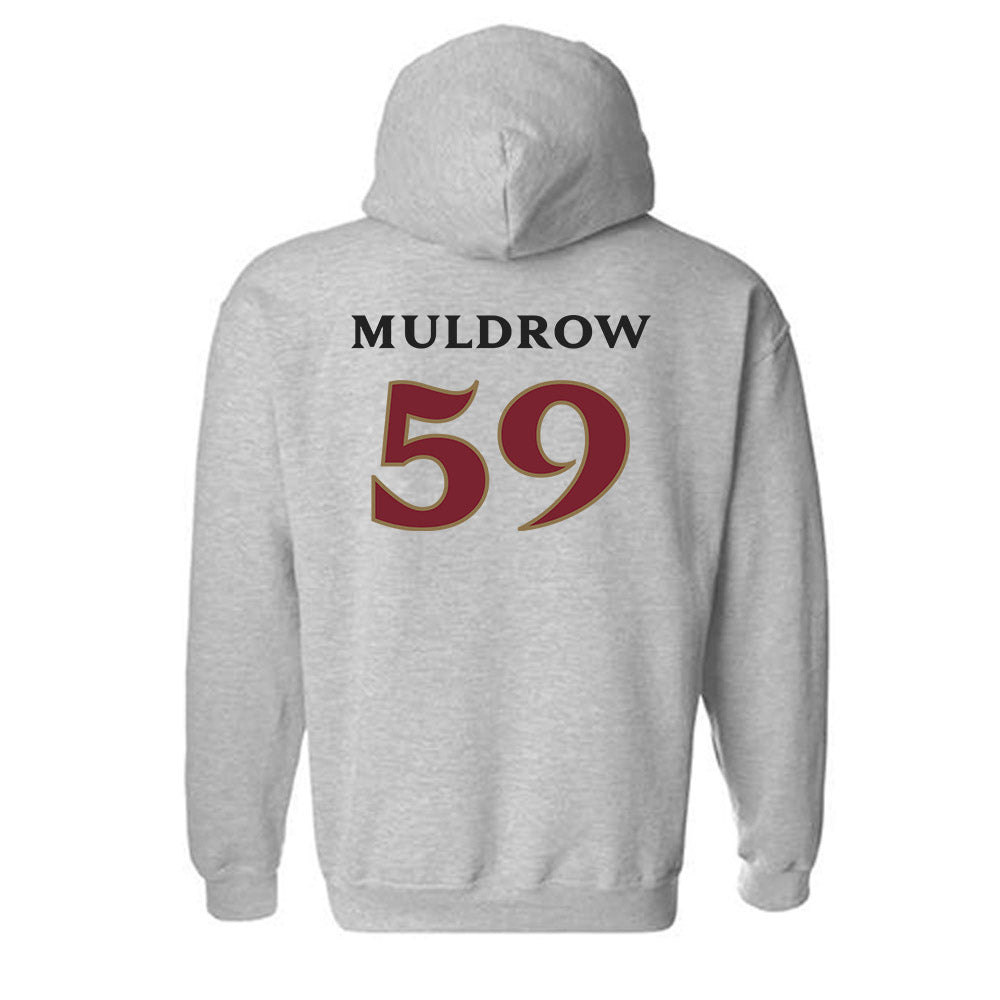 Elon - NCAA Football : Michael Muldrow - Classic Shersey Hooded Sweatshirt-1
