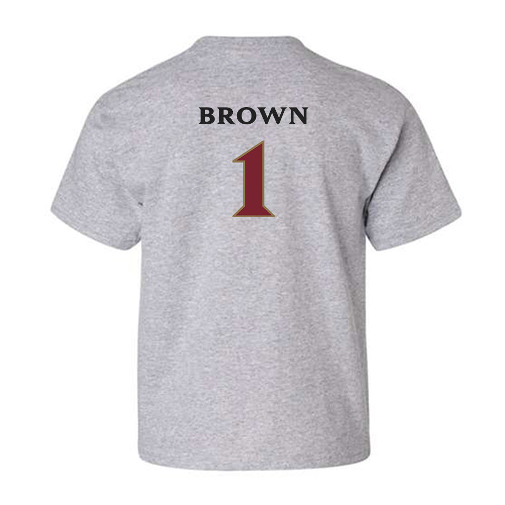 Elon - NCAA Football : Jevean Brown - Classic Shersey Youth T-Shirt-1