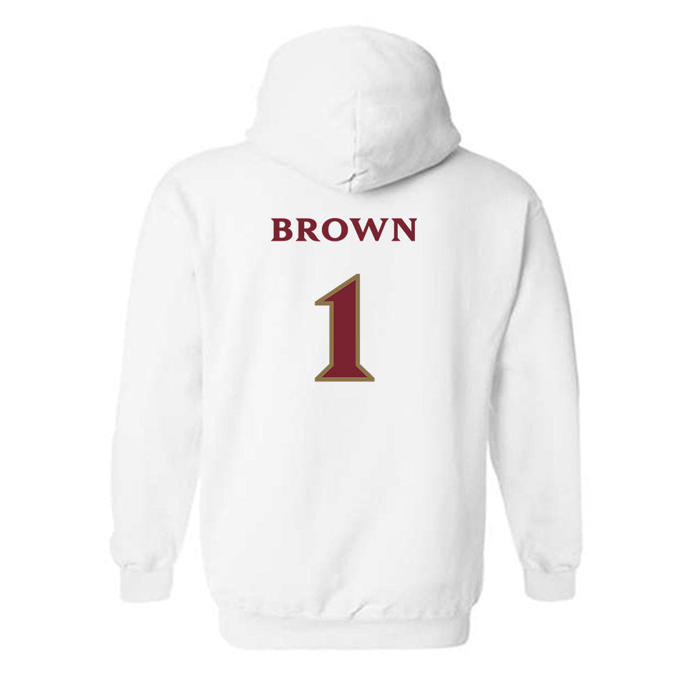 Elon - NCAA Football : Jevean Brown - Classic Shersey Hooded Sweatshirt-1