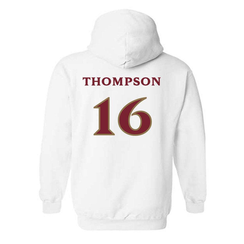 Elon - NCAA Men's Soccer : Diego Thompson - Classic Shersey Hooded Sweatshirt-1