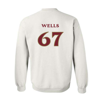 Elon - NCAA Football : Eli Wells - Classic Shersey Crewneck Sweatshirt-1