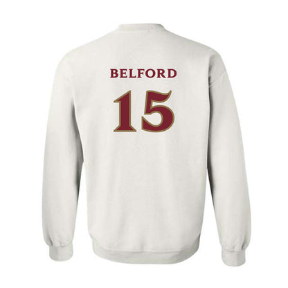 Elon - NCAA Football : Storm Belford - Classic Shersey Crewneck Sweatshirt-1