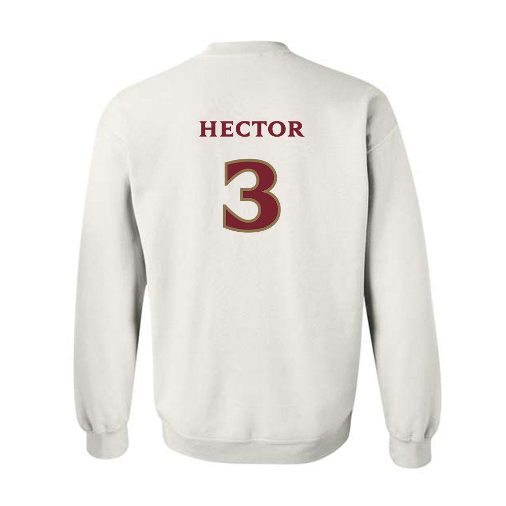Elon - NCAA Football : Cj Hector - Classic Shersey Crewneck Sweatshirt-1