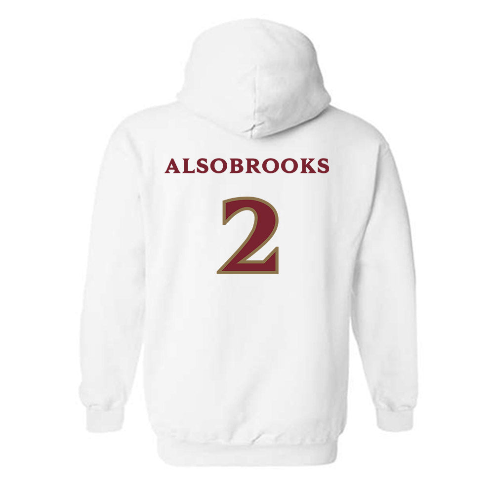 Elon - NCAA Football : Senquavious Alsobrooks - Classic Shersey Hooded Sweatshirt-1
