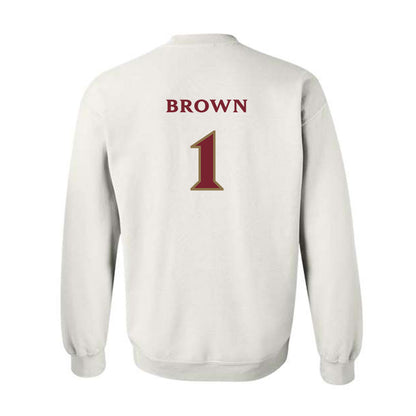 Elon - NCAA Football : Jevean Brown - Classic Shersey Crewneck Sweatshirt-1