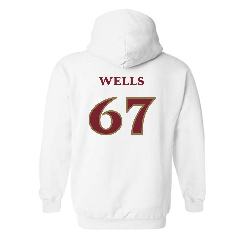 Elon - NCAA Football : Eli Wells - Classic Shersey Hooded Sweatshirt-1