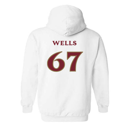 Elon - NCAA Football : Eli Wells - Classic Shersey Hooded Sweatshirt-1
