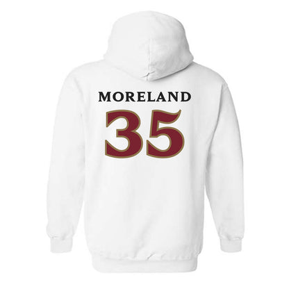 Elon - NCAA Football : Owen Moreland - Classic Shersey Hooded Sweatshirt-1