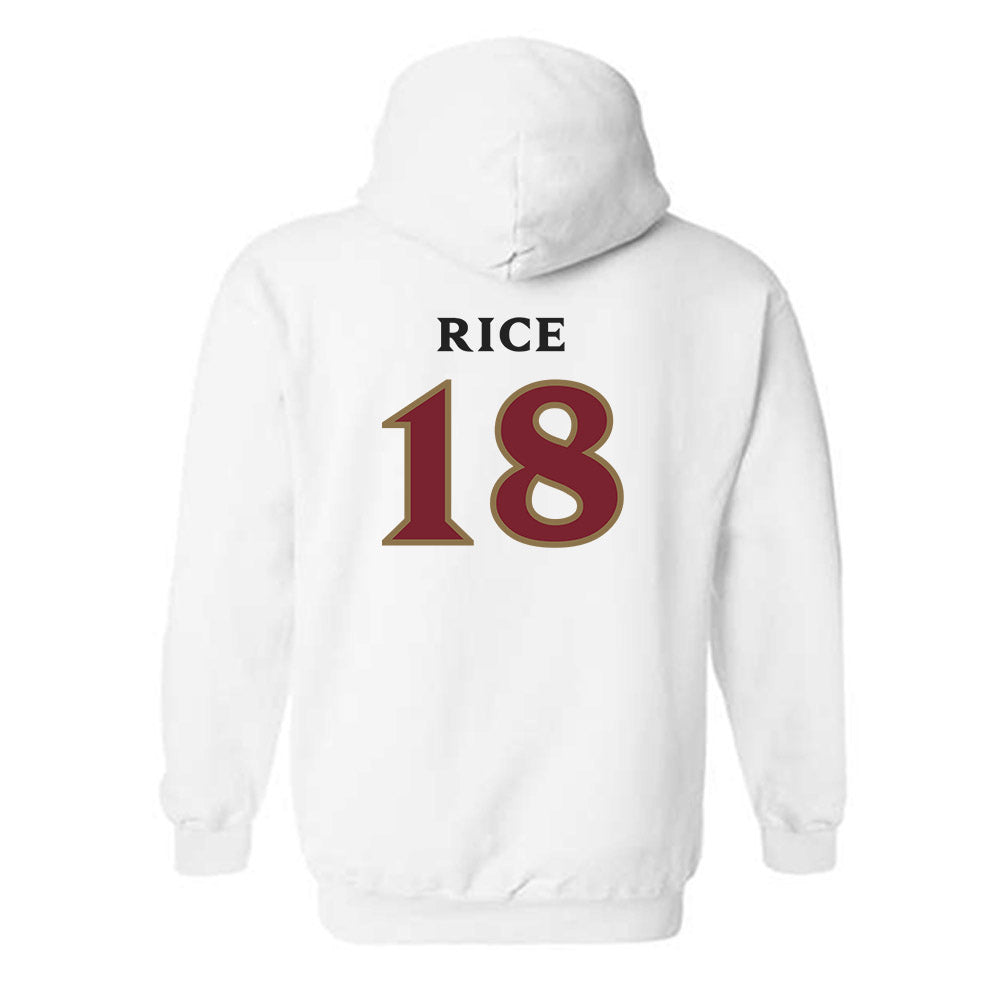 Elon - NCAA Women's Volleyball : April Rice - Classic Shersey Hooded Sweatshirt-1