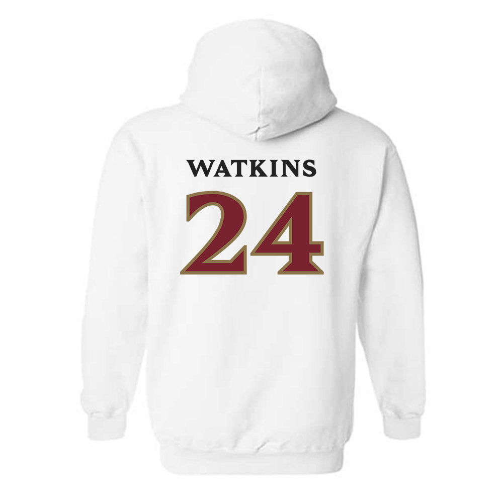 Elon - NCAA Women's Basketball : Tamia Watkins - Classic Shersey Hooded Sweatshirt-1