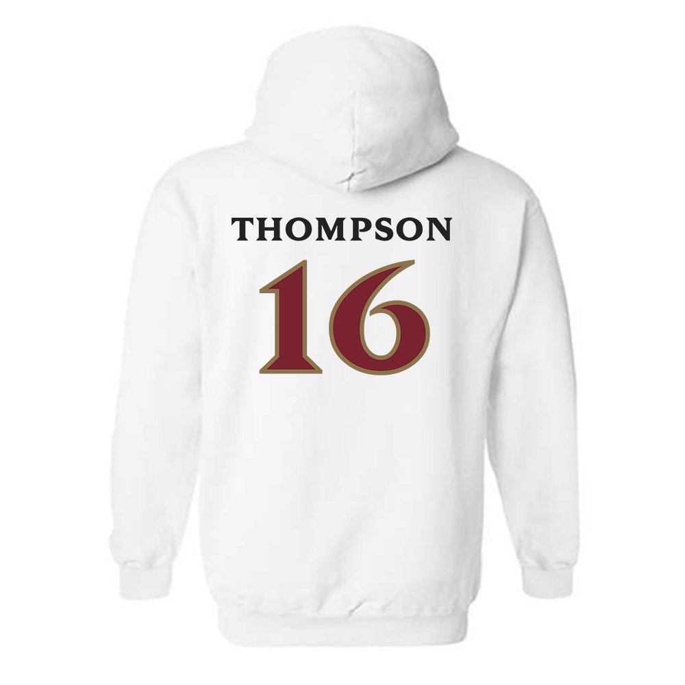 Elon - NCAA Men's Soccer : Diego Thompson - Classic Shersey Hooded Sweatshirt-1