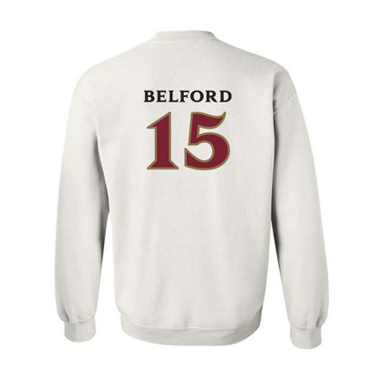Elon - NCAA Football : Storm Belford - Classic Shersey Crewneck Sweatshirt-1