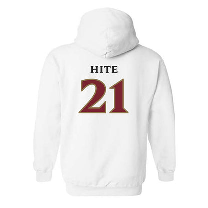 Elon - NCAA Football : Derek Hite - Classic Shersey Hooded Sweatshirt-1