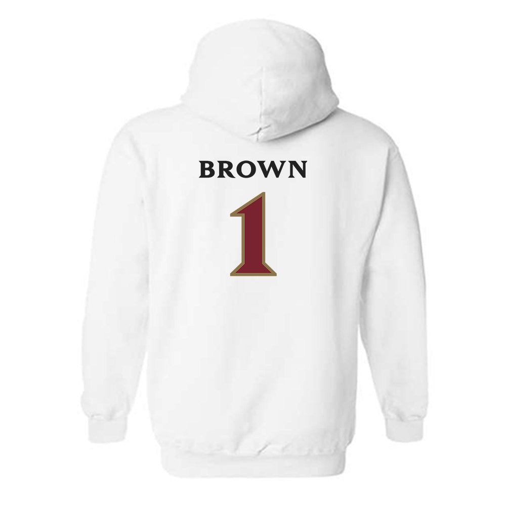 Elon - NCAA Football : Jevean Brown - Classic Shersey Hooded Sweatshirt-1