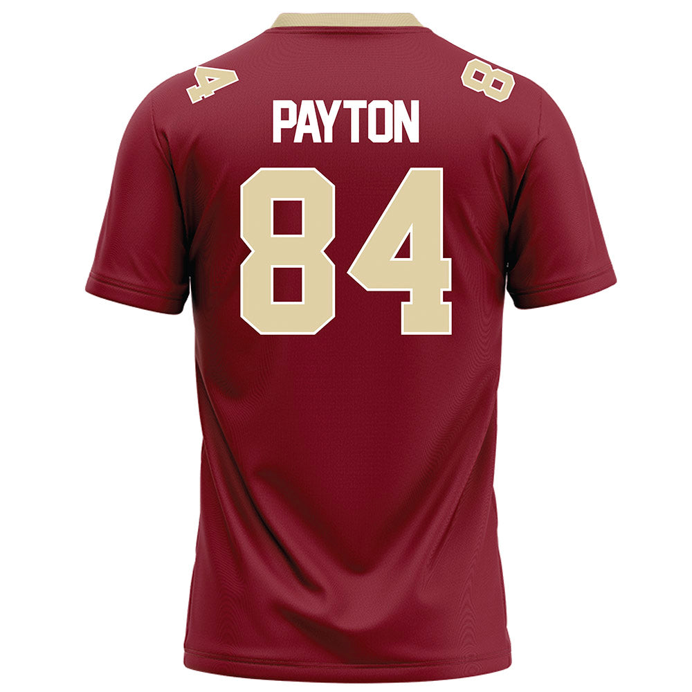 Elon - NCAA Football : Josiah Payton - Maroon Football Jersey-1