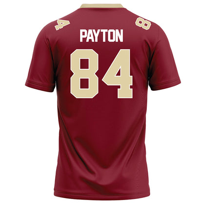 Elon - NCAA Football : Josiah Payton - Maroon Football Jersey-1