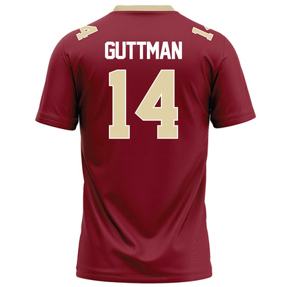 Elon - NCAA Football : Elijah Guttman - Maroon Football Jersey-1