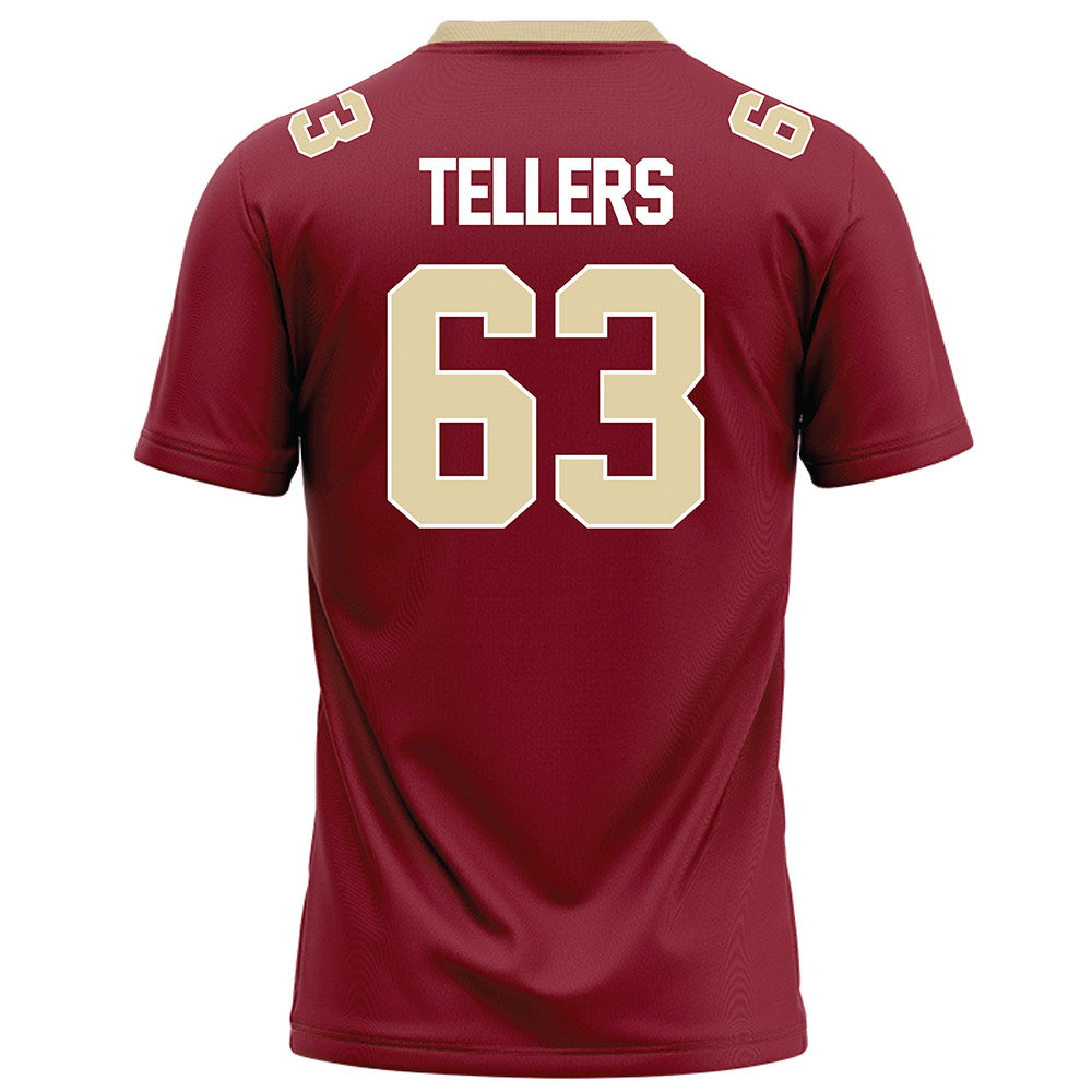 Elon - NCAA Football : Will Tellers - Maroon Football Jersey-1