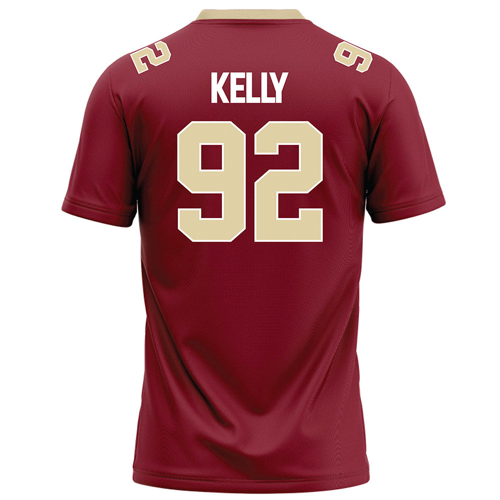 Elon - NCAA Football : Nhycer Kelly - Maroon Football Jersey-1