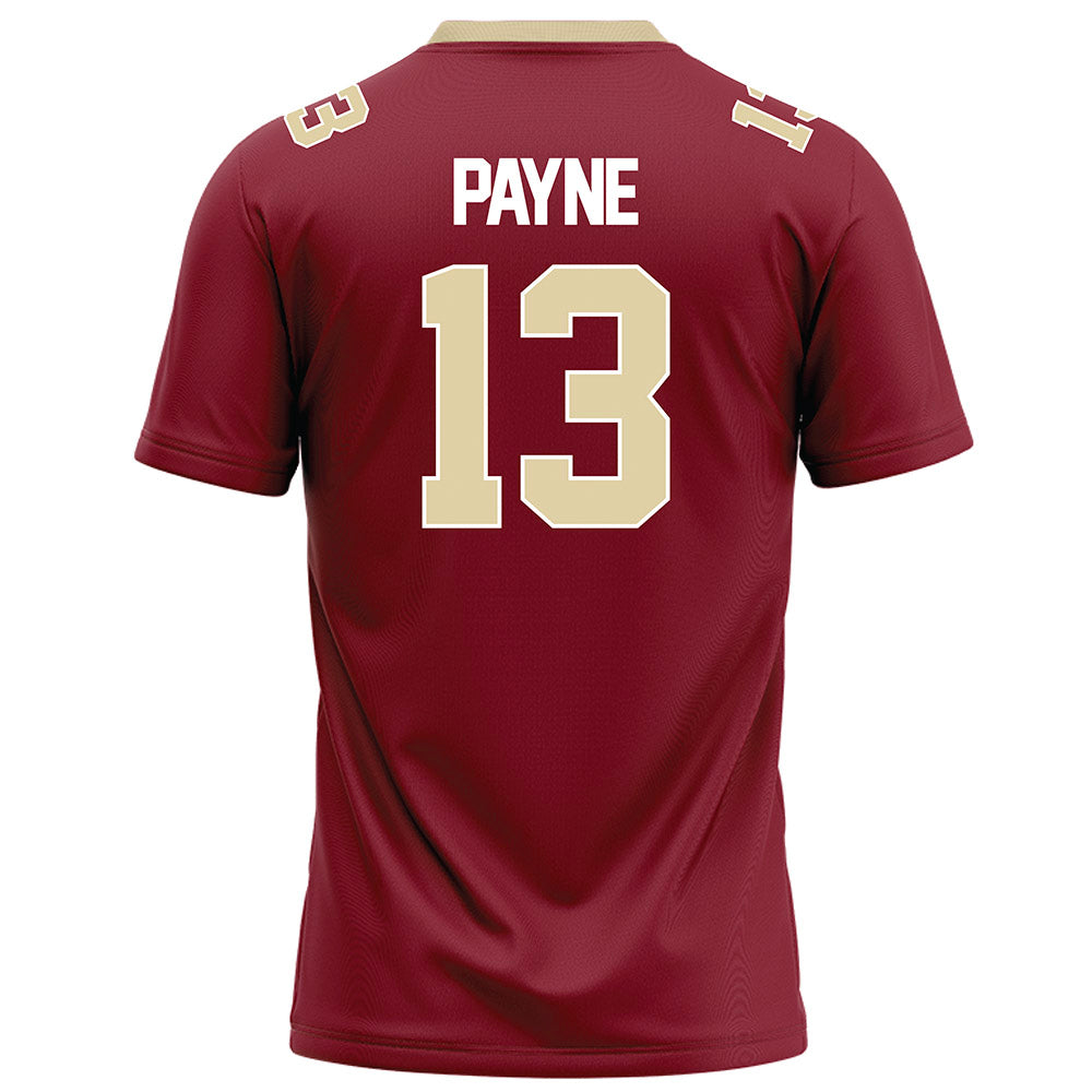 Elon - NCAA Football : Tanner Payne - Maroon Football Jersey-1