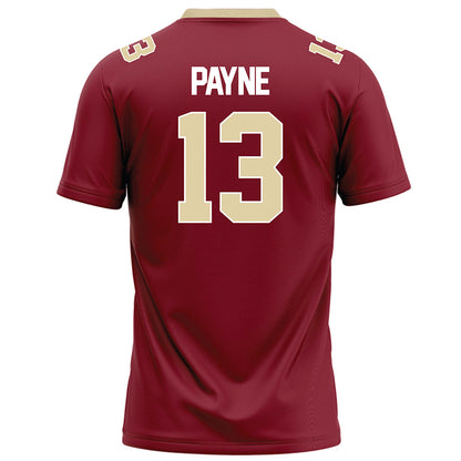 Elon - NCAA Football : Tanner Payne - Maroon Football Jersey-1