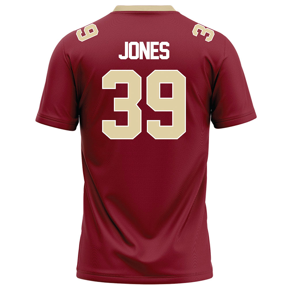 Elon - NCAA Football : Nick Jones - Maroon Football Jersey-1