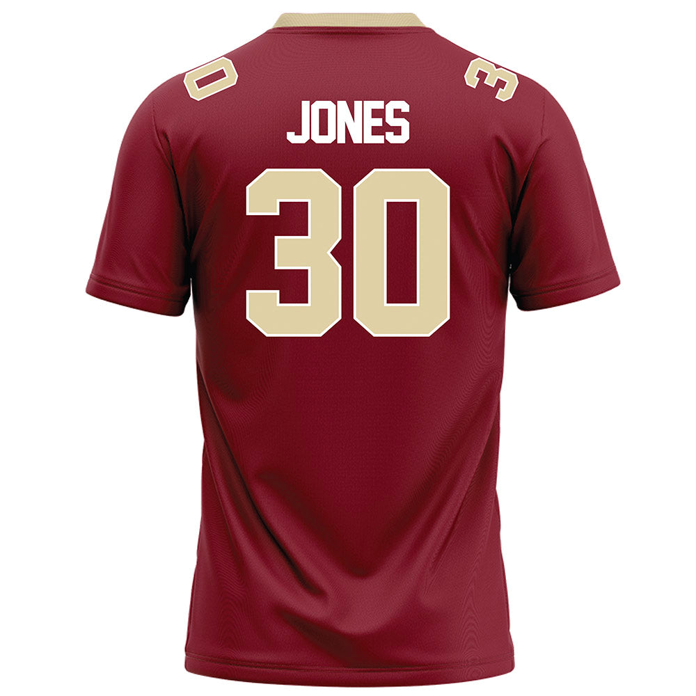 Elon - NCAA Football : Cason Jones - Maroon Football Jersey-1