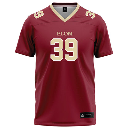 Elon - NCAA Football : Nick Jones - Maroon Football Jersey-0