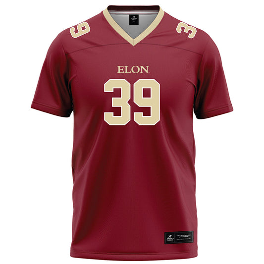 Elon - NCAA Football : Nick Jones - Maroon Football Jersey-0