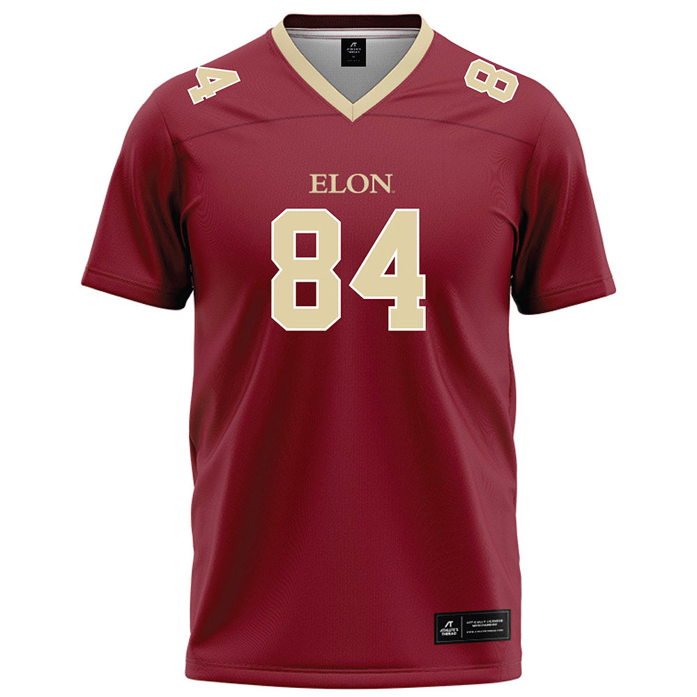 Elon - NCAA Football : Josiah Payton - Maroon Football Jersey-0