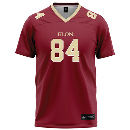 Elon - NCAA Football : Josiah Payton - Maroon Football Jersey-0