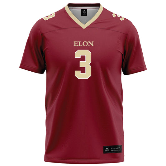 Elon - NCAA Football : Landyn Backey - Maroon Football Jersey-0