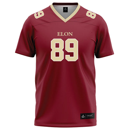 Elon - NCAA Football : Braden Gower - Maroon Football Jersey-0