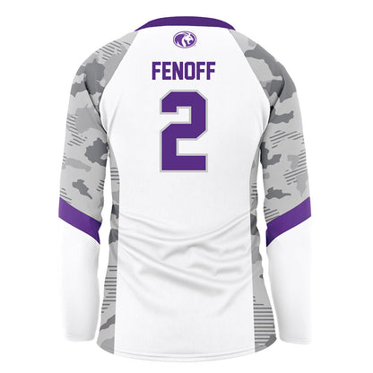 North Alabama - NCAA Women's Volleyball : Olivia Fenoff - White Volleyball Jersey