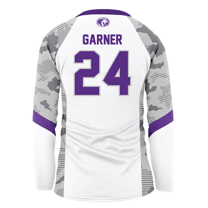 North Alabama - NCAA Women's Volleyball : Dylann Garner - White Volleyball Jersey-1