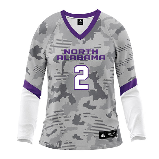 North Alabama - NCAA Women's Volleyball : Olivia Fenoff - White Volleyball Jersey