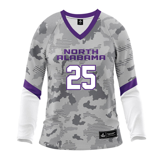 North Alabama - NCAA Women's Volleyball : Martha Keating - White Volleyball Jersey-0