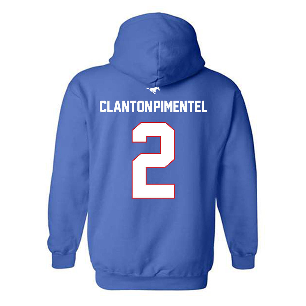 SMU - NCAA Men's Soccer : Ryan Clanton-Pimentel - Replica Shersey Hooded Sweatshirt-1