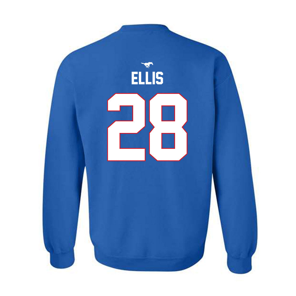 SMU - NCAA Men's Soccer : Anden Ellis - Replica Shersey Crewneck Sweatshirt-1