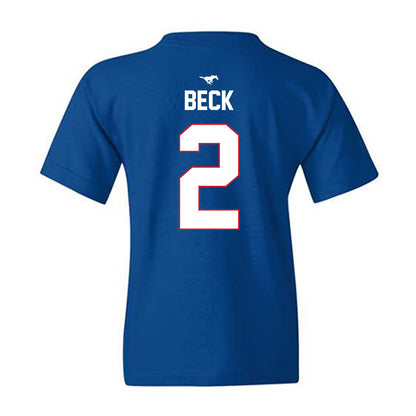 SMU - NCAA Women's Soccer : Kamiya Beck - Replica Shersey Youth T-Shirt-1