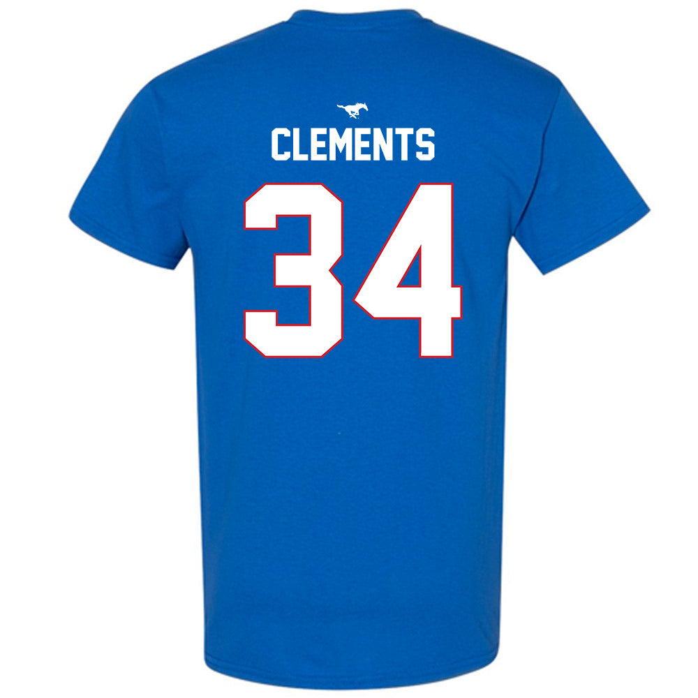 SMU - NCAA Men's Soccer : Trey Clements - Replica Shersey T-Shirt-1
