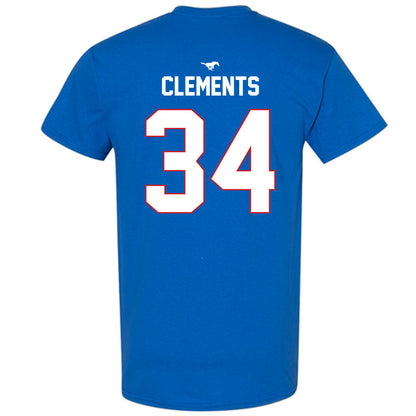 SMU - NCAA Men's Soccer : Trey Clements - Replica Shersey T-Shirt-1