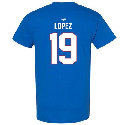 SMU - NCAA Men's Soccer : Milton Lopez - Replica Shersey T-Shirt-1