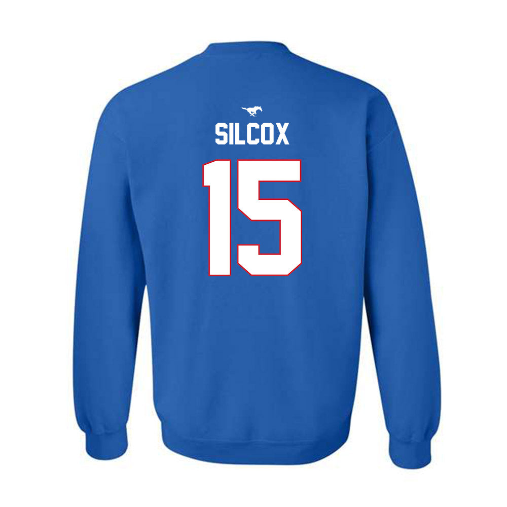 SMU - NCAA Women's Soccer : Olivia Silcox - Replica Shersey Crewneck Sweatshirt-1