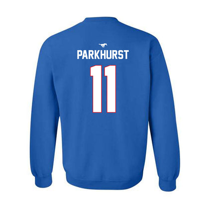 SMU - NCAA Women's Soccer : Zoe Parkhurst - Replica Shersey Crewneck Sweatshirt-1