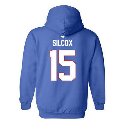 SMU - NCAA Women's Soccer : Olivia Silcox - Replica Shersey Hooded Sweatshirt-1