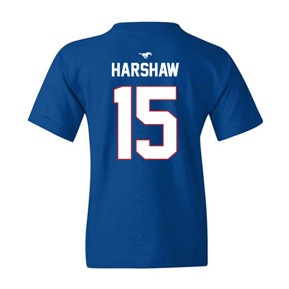 SMU - NCAA Men's Soccer : Nick Harshaw - Replica Shersey Youth T-Shirt-1