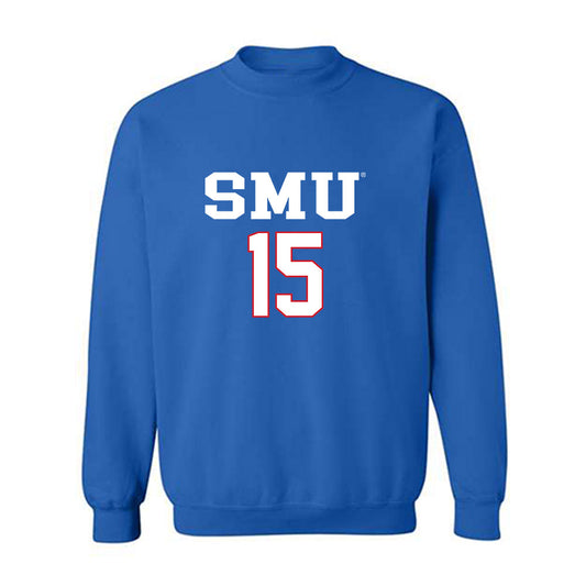 SMU - NCAA Men's Soccer : Nick Harshaw - Replica Shersey Crewneck Sweatshirt-0