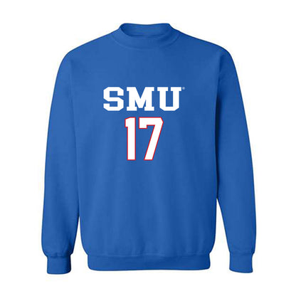 SMU - NCAA Men's Soccer : Dunes Nielsen - Replica Shersey Crewneck Sweatshirt-0